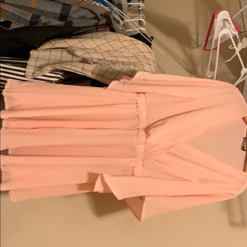 pink Boohoo dress